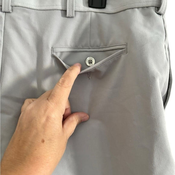 Monterey Club Men's Fairway Stretch Golf Shorts Men's Size 36" Waist Light Gray - Picture 5 of 7